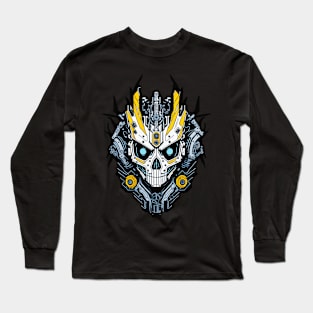 Mecha Skull S01 D71 Long Sleeve T-Shirt